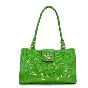 PATRICIA NASH ROSINA SATCHEL, FOILAGE COLOR , NEW